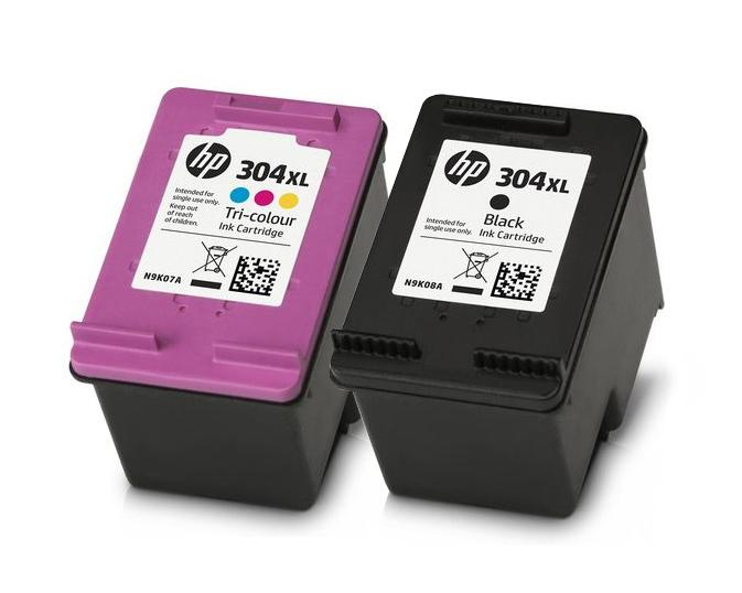 HP 304 XL - LOT de 2 cartouches compatibles HP 304XL noir et couleur de  GRANDE CAPACITE.
